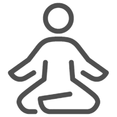 Person sitting cross-legged