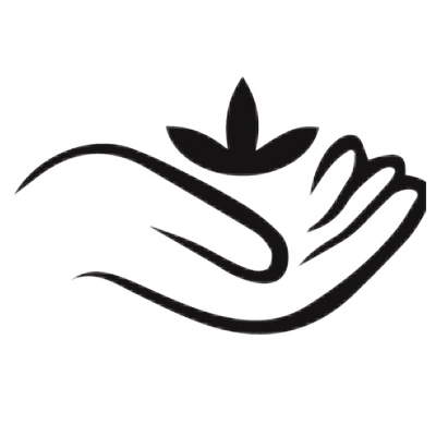 Hand with lotus flower